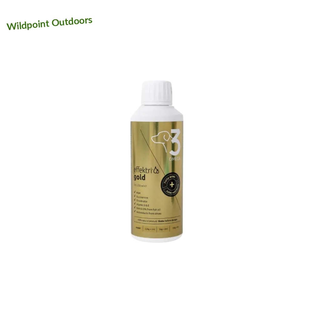 Effektri gold dog - omega-3 + nivelravinteet - 250ml - retkeily 39,90 €