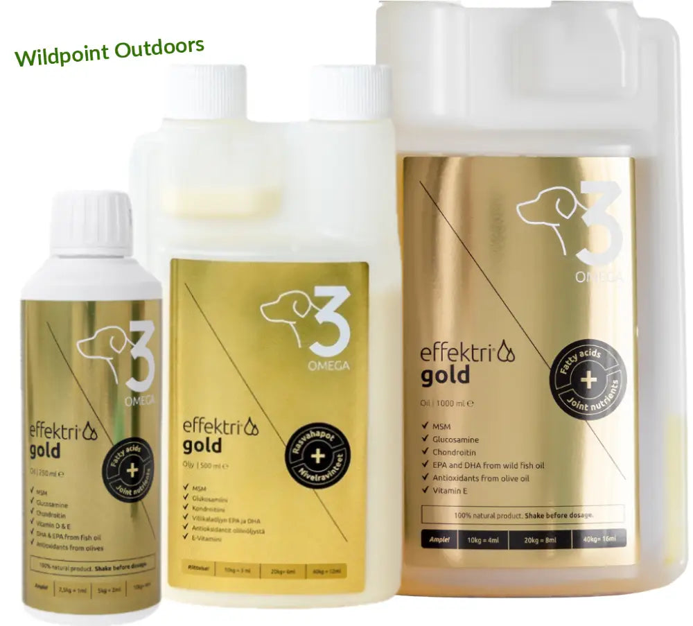 Effektri gold dog - omega-3 + nivelravinteet - retkeily