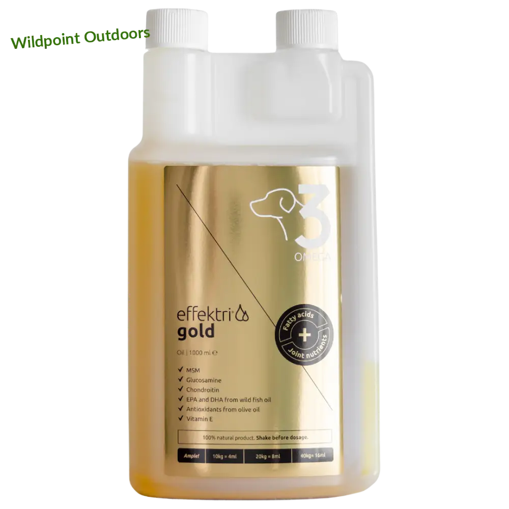 Effektri gold dog - omega-3 + nivelravinteet - effetri 1000ml - retkeily 79,90 €