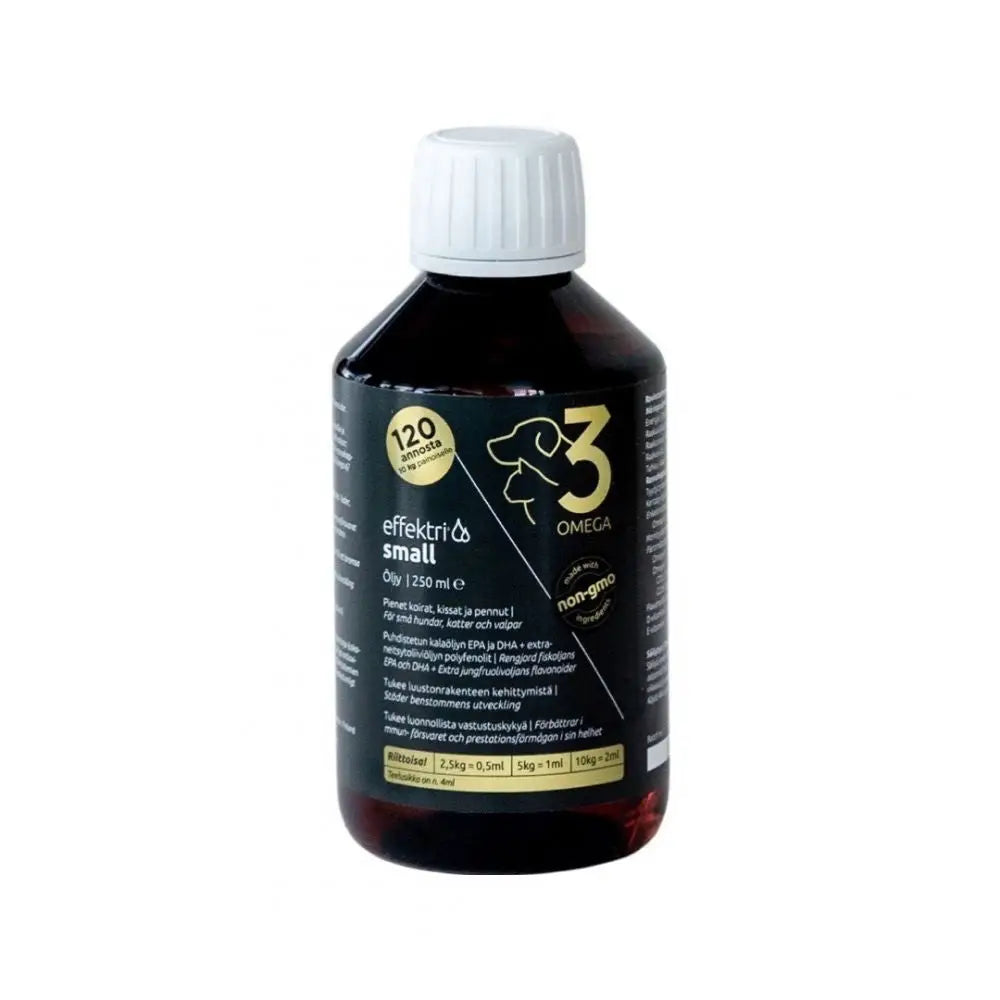 Effektri omega-3 koiralle ihon ja turkien hoitoon - small 250 ml - lisäravinne retkeily 29,90 €