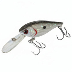 Eräjorma Natikka syvännevaappu 5,5 cm hopea valkoinen minnow-tyylinen uistin punaisella silmällä ja kolmella koukulla