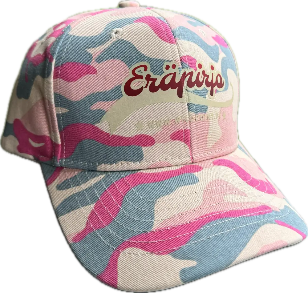 Eräpirjo Camo basebollkeps med rosa kamouflagemönster