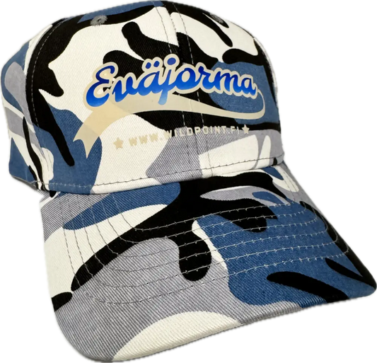 Eväjorma sininen camouflage baseball lippis - sininen camo lippis retkeily 19 €