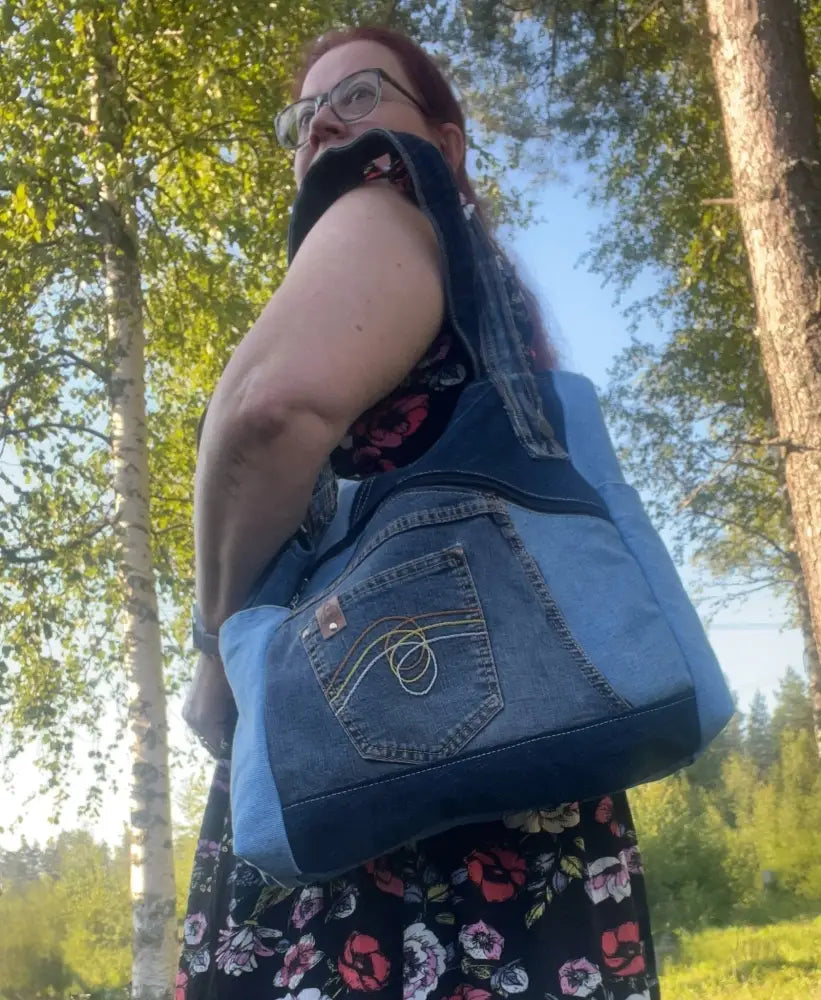 Farkkukassi veera - kierrätettyä farkkua - wildpoint retkeilyvarusteet verkkokaupasta