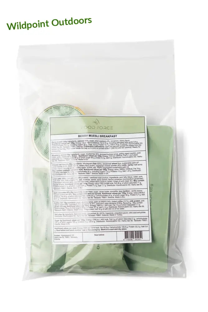 Food force marjamysli valmis-aamiainen - wildpoint retkeily 9,20 €