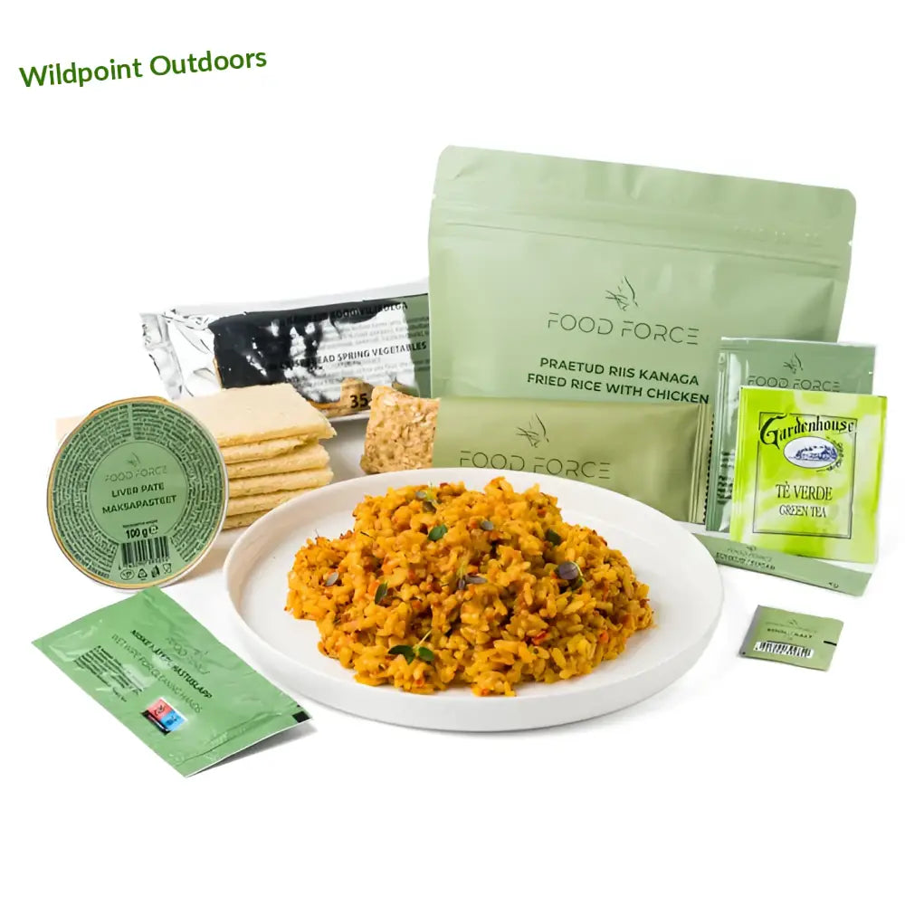 Food force paistettua riisiä ja kanaa mre ateriapaketti - paketti retkeily 11,90 €