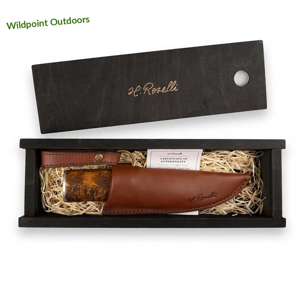Grandfather knife damascus - knife - wildpoint outdoors retkeily 1 389 €