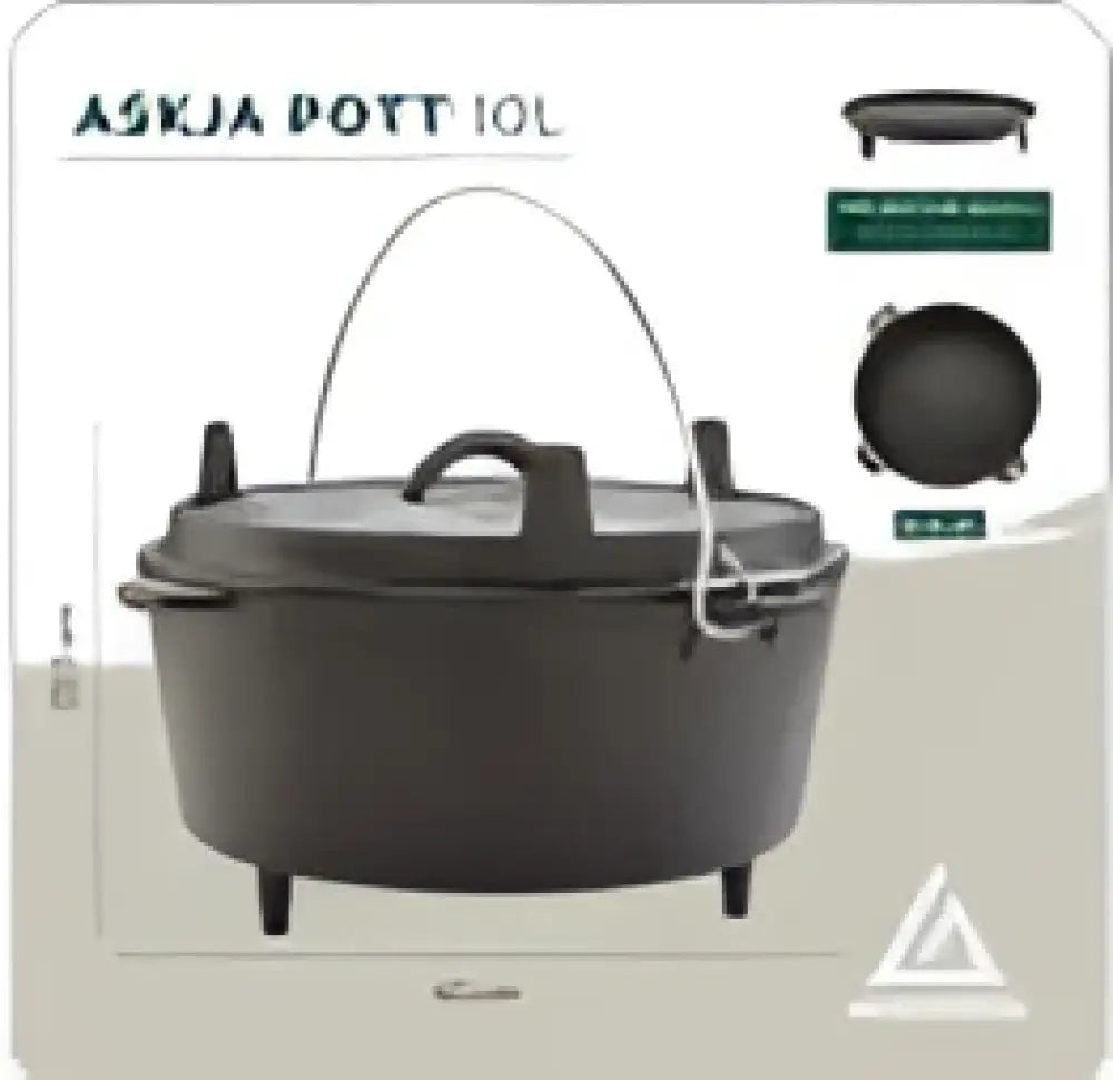 Groenberg askja valurautapata 10 l ø33 cm - wildpoint retkeilyvarusteet verkkokaupasta 89,90 €