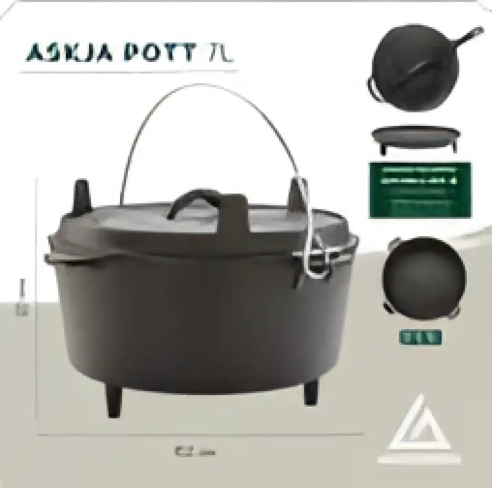 Groenberg askja valurautapata 7 l ø30 cm - wildpoint retkeilyvarusteet verkkokaupasta 74,90 €
