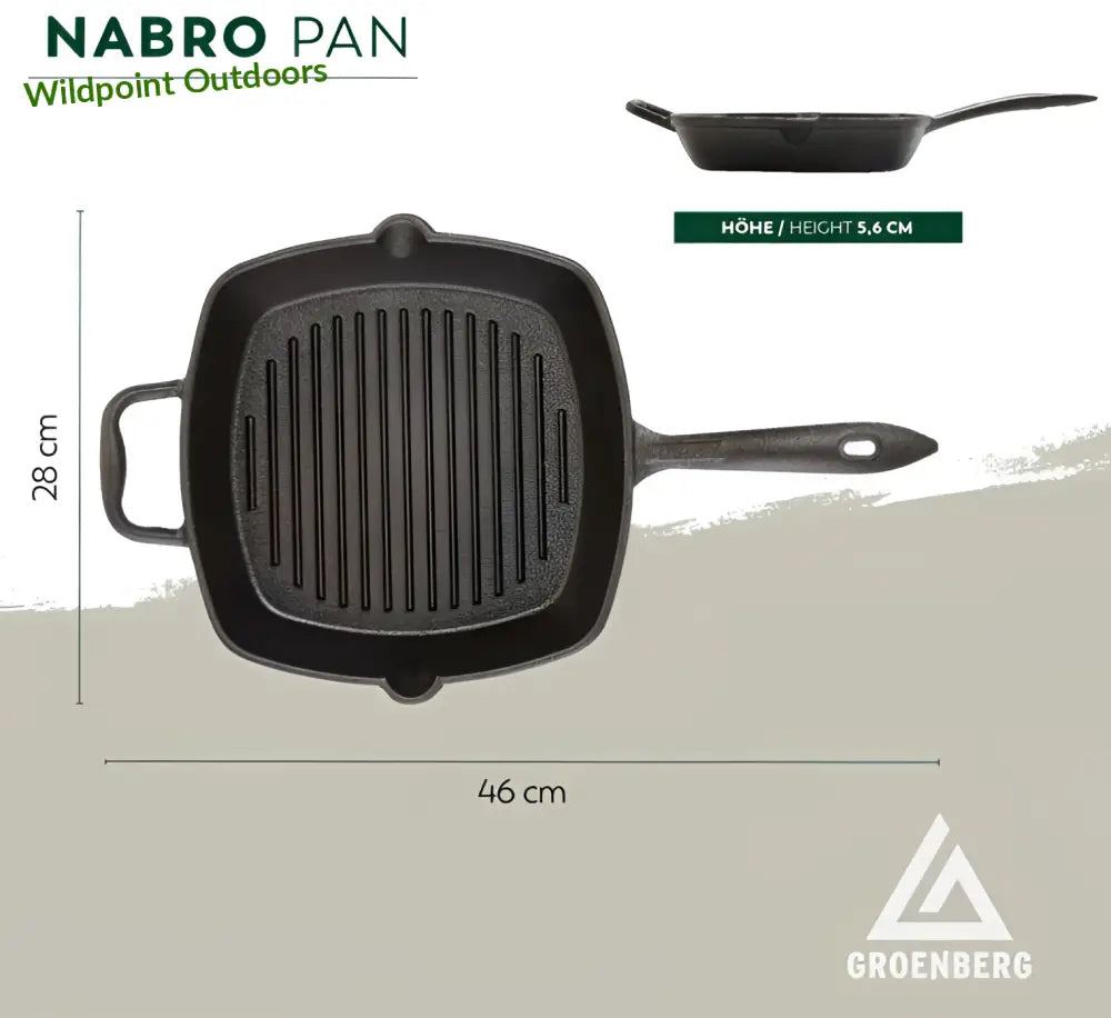 Groenberg nabro parilapannu 28 × cm - wildpoint retkeily 23,90 €