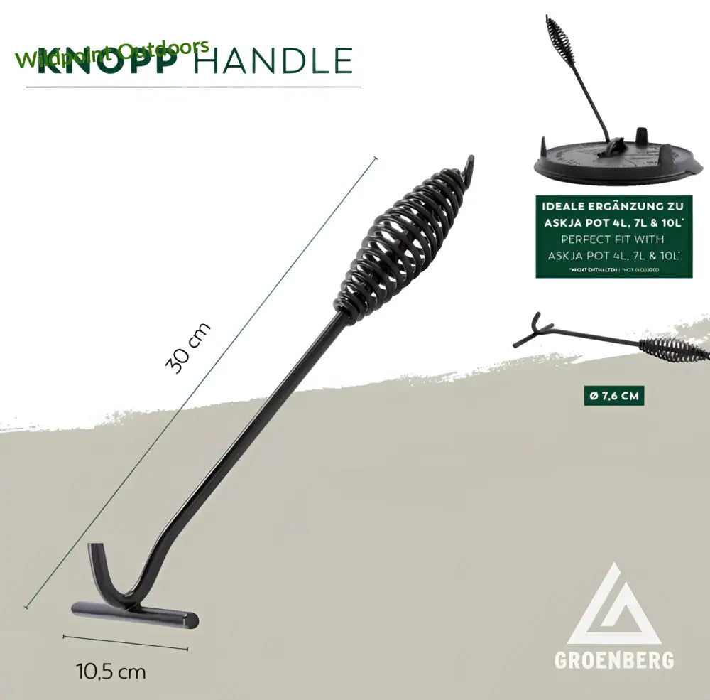 Groenberg valurautapadan kannen nostokoukku - retkeily 9,90 €