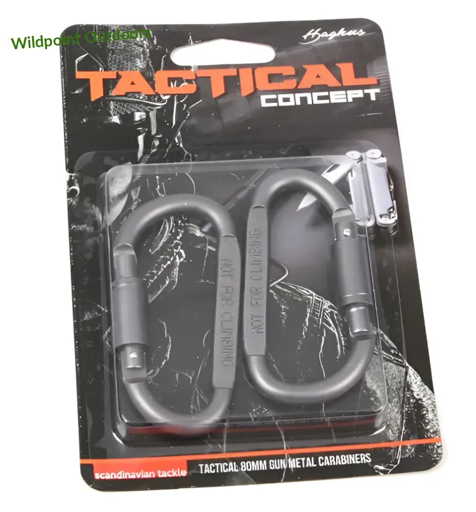 Haghus 80mm taktinen karabiini 2kpl - wildpoint retkeily 4,90 €