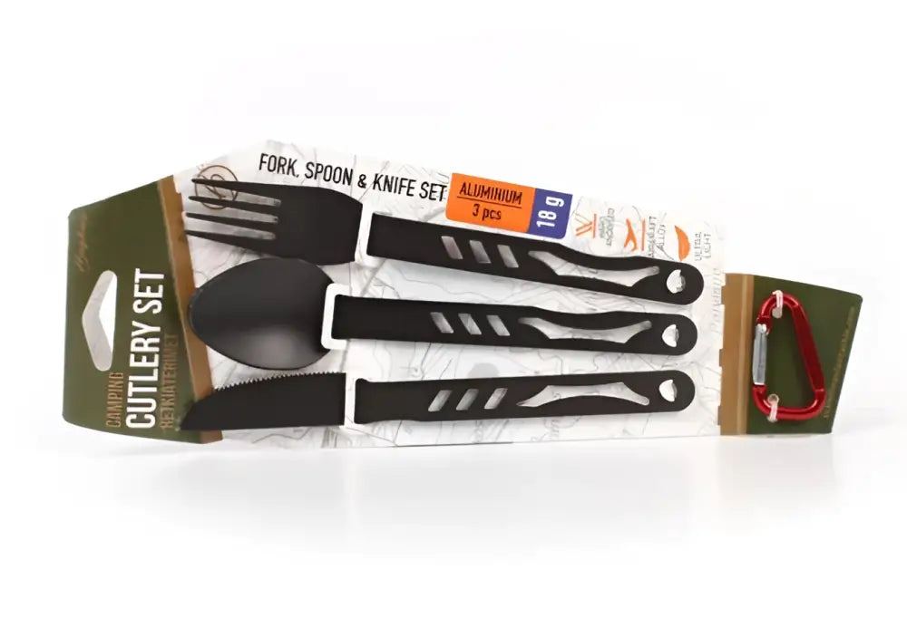 Haghus alumiiniset retkiaterimet karabiinilla - retkeilyvarusteet verkkokaupasta 9,75 €