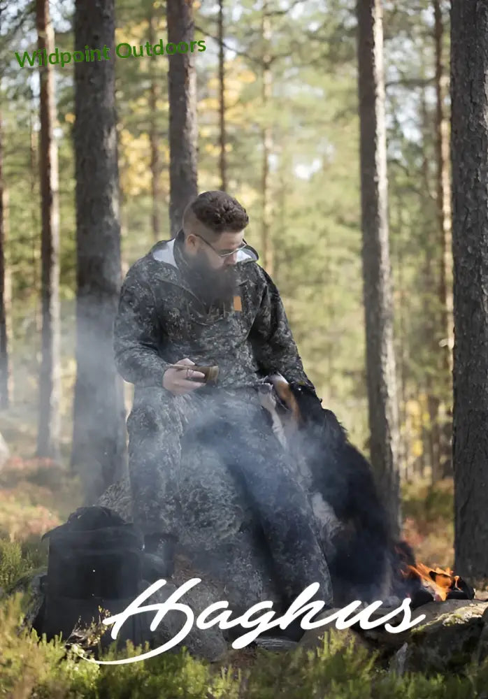 Haghus hossa kevyt anorakkipuku camokuosilla ja sääskiverkolla - retkeily