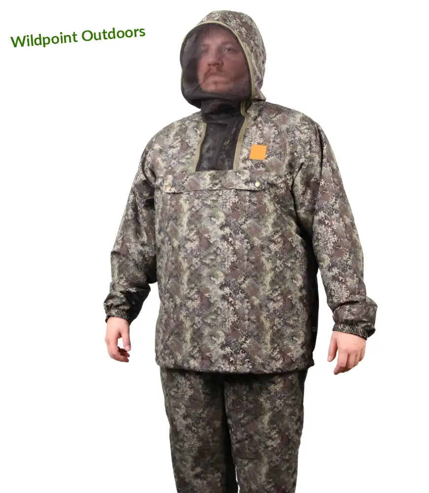 Haghus hossa kevyt anorakkipuku camokuosilla ja sääskiverkolla - s - retkeily 57,90 €