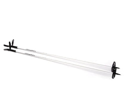 Black and silver haghus metsäsauvat 150cm trekking poles with sleek modern design for outdoor use