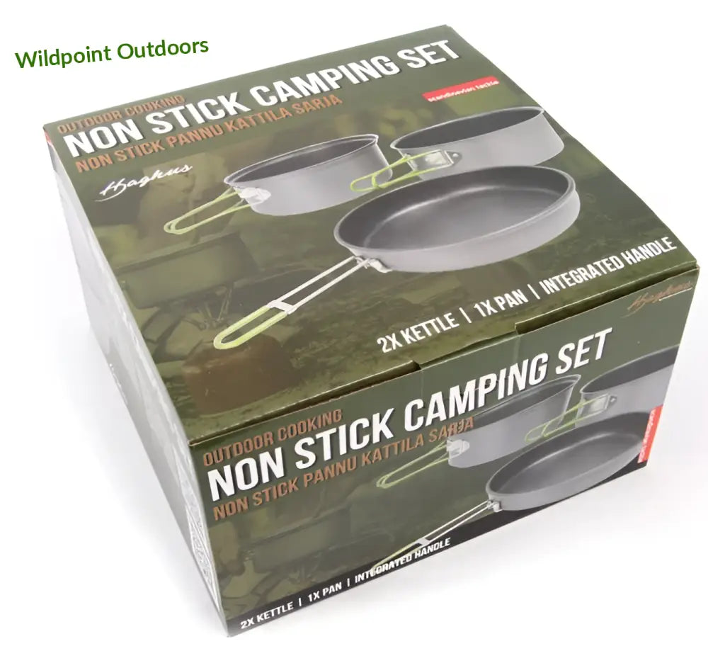 Haghus non stick 3-osainen retkipannu- ja kattilasarja - retkeily 47,90 €