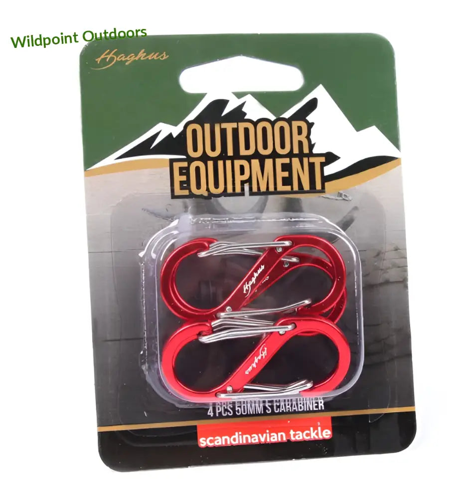 Haghus s karabiini 50mm 4kpl sarja - wildpoint outdoors retkeily 5,70 €