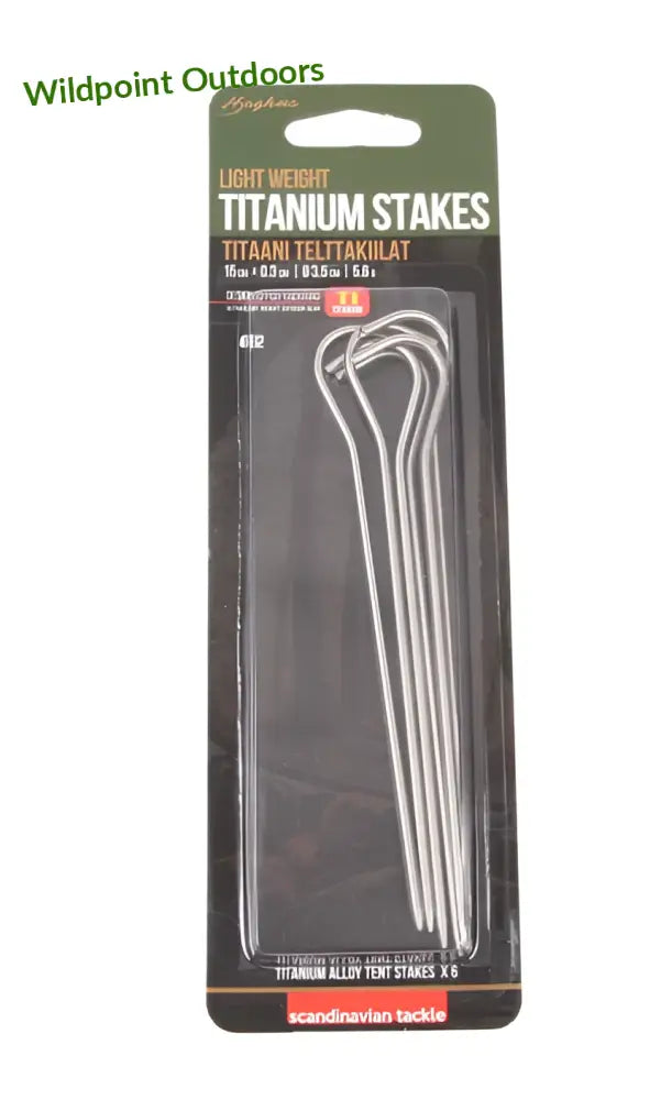 Haghus titaani pro telttakiilat 6kpl - wildpoint retkeily 23,90 €