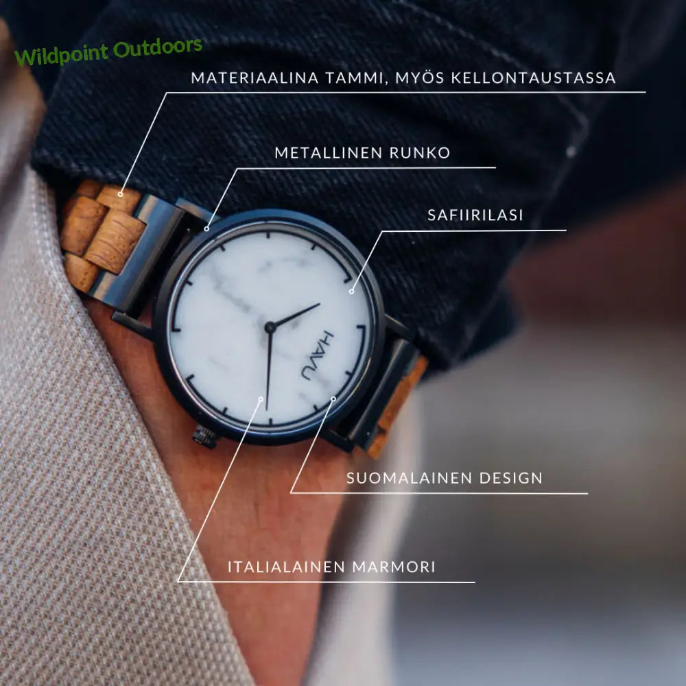Havu watches kallio (40mm) - puinen rannekello - rannekellot - retkeily 177 €