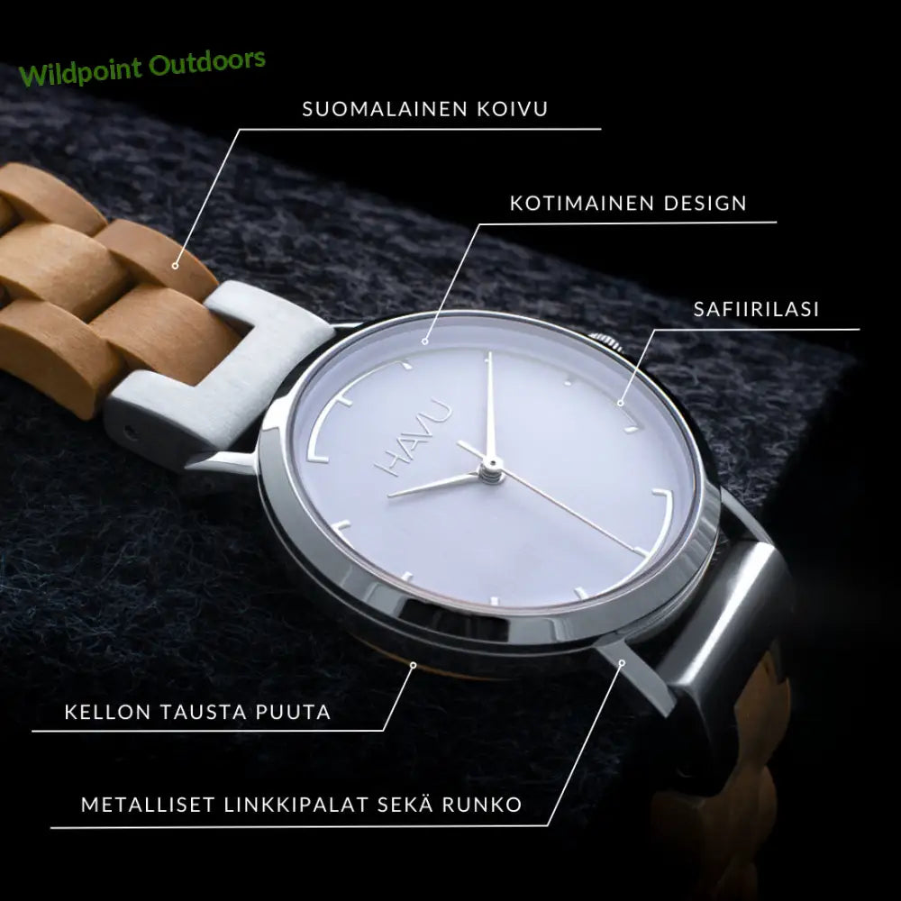 Havu watches kielo (32mm) - puinen rannekello - kellot - retkeily 177 €