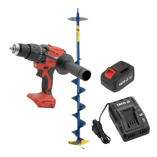 Heinola ak jääkaira yato 120nm 9ah akkuporakoneella - 4.5’’/115mm - auger akkuporalla retkeily 285 €