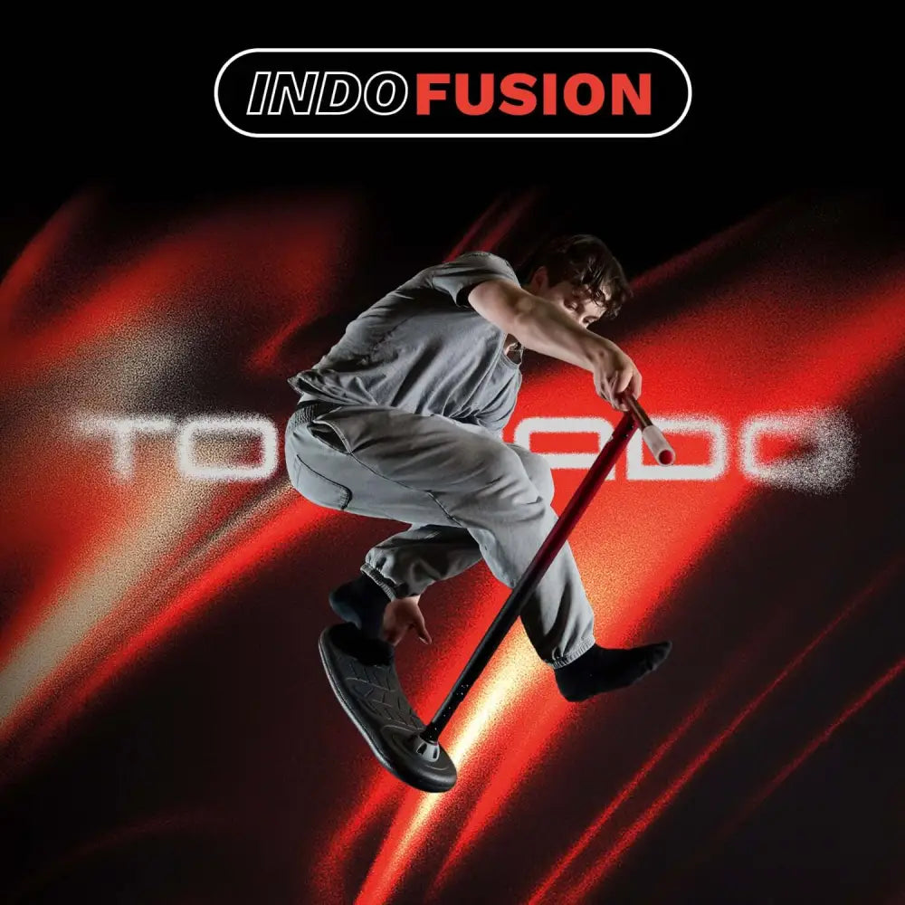 Indo fusion tornado limited edition temppuskeittorattaan musta ja punainen väritys ja tyylikäs moderni muotoilu