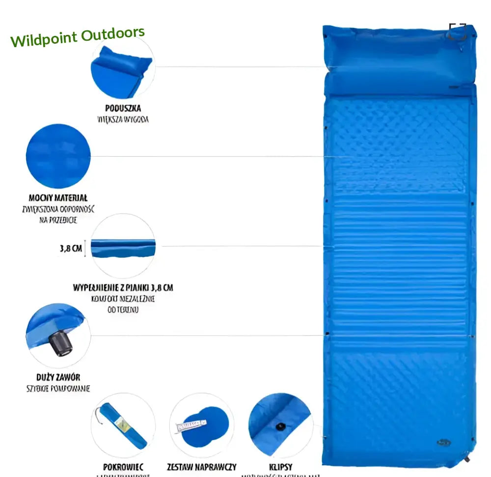 Itsestään täyttyvä makuualusta nc4001 nils camp - accessories retkeily 39,90 €