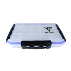 Klar muovinen kp vieherasia koko m mustalla korostuksella ja sinisellä led-valolla kp pro series logolla kansilehdessä