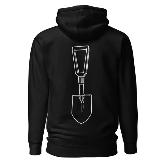 Kenttälapio -huppari - black / s - hoodie huppari musta puuvilla retkeilyvarusteet verkkokaupasta 79 €