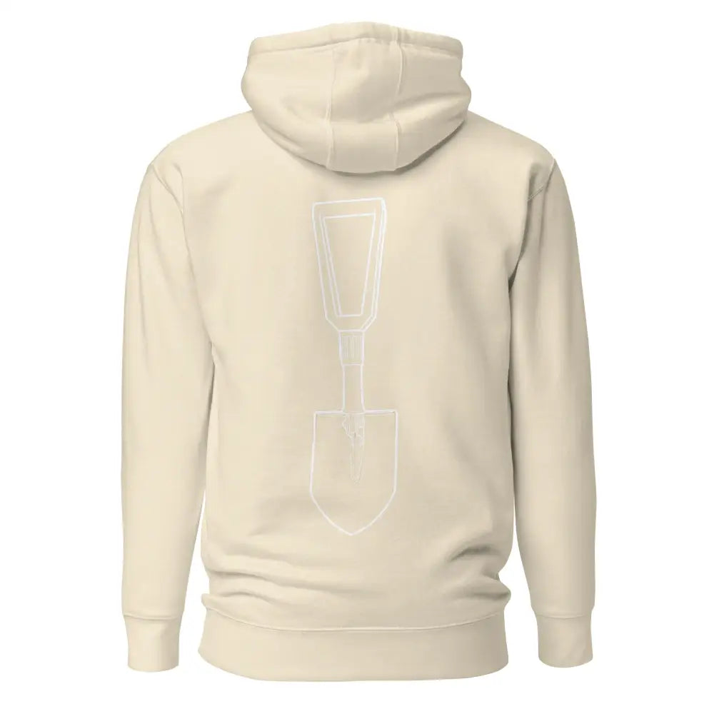 Kenttälapio -huppari - bone / s - hoodie huppari musta puuvilla retkeilyvarusteet verkkokaupasta 79 €