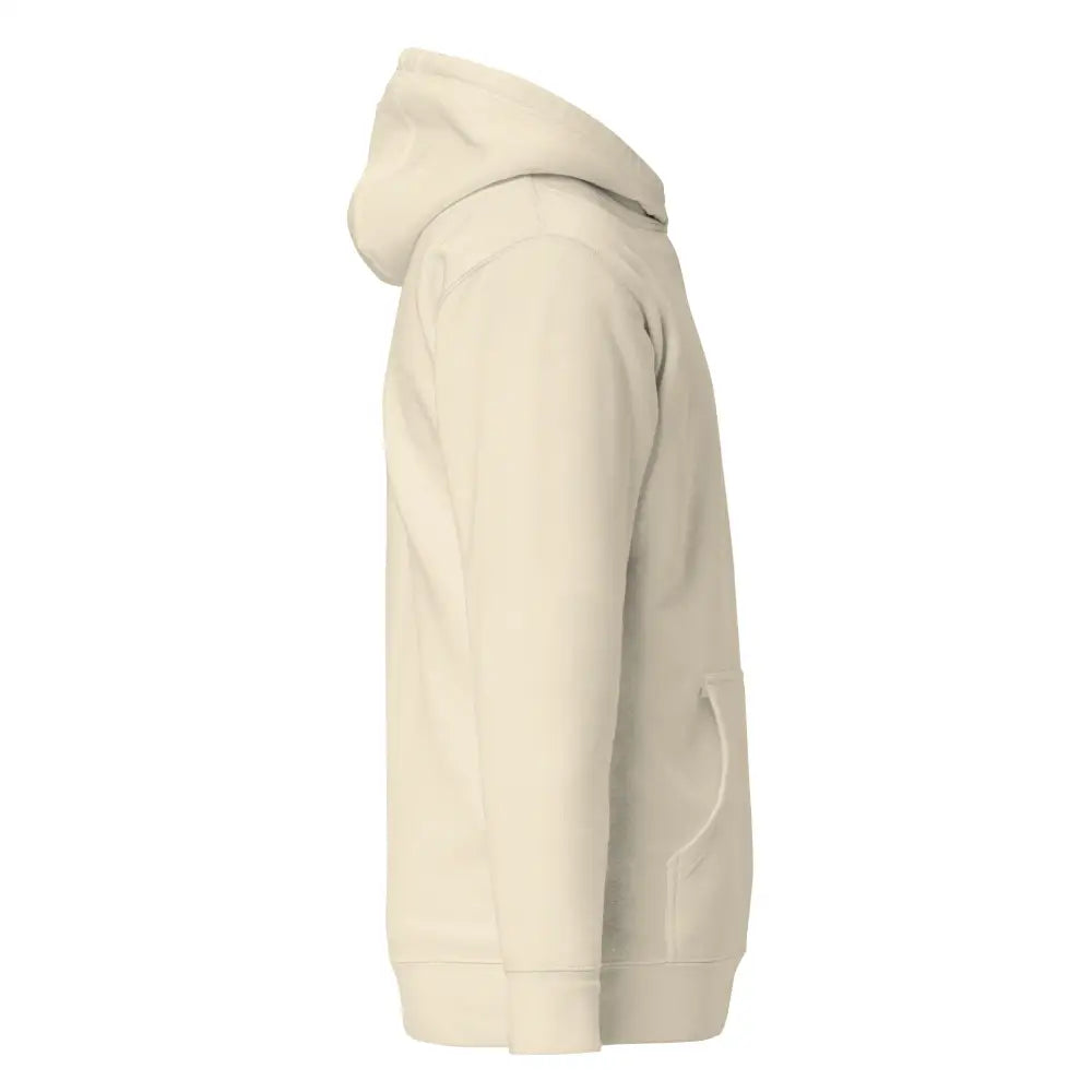 Cream-colored kenttälapio huppari in soft fleece with relaxed fit and front pocket