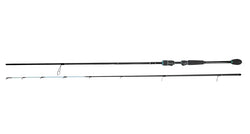 Black and teal wildpoint kössi-kuhavapa fishing rod by kalastajan kanava 7.2 10-25g fast with textured grip and segmented design