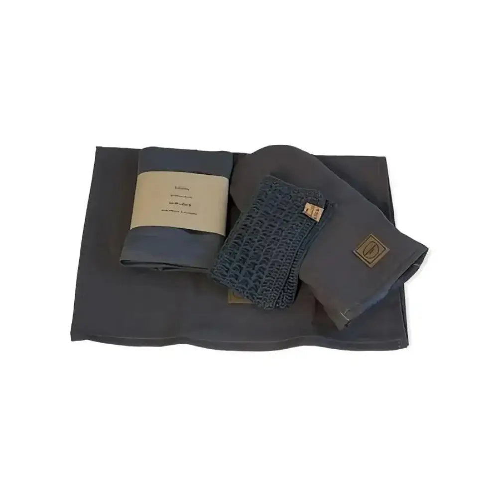 Lahjasetti keittiömestari - pellavainen esiliina keittiöön retkeily 99 €