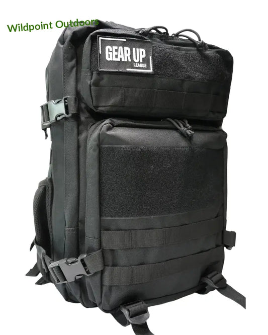 League patch backbag urheilureppu 45l - black - reppu - wildpoint retkeily 79 €