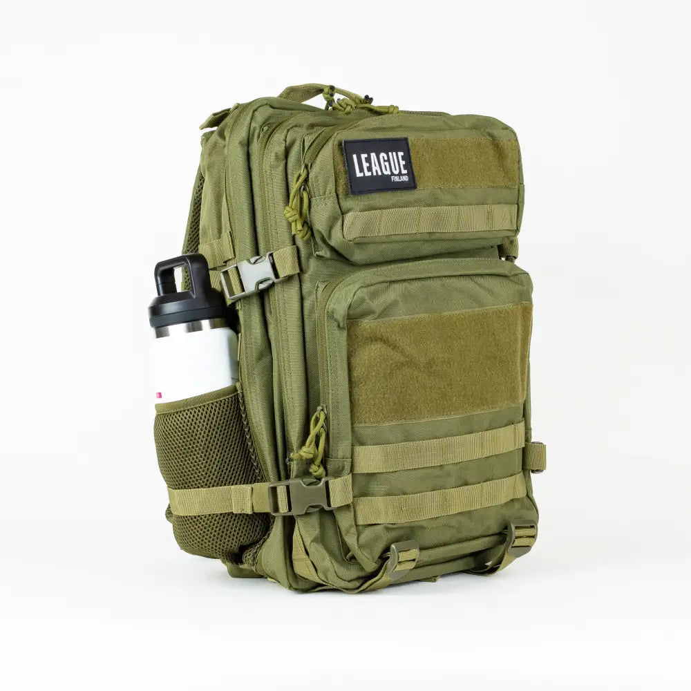 League patch backbag urheilureppu 45l - green - reppu - wildpoint retkeilyvarusteet verkkokaupasta 79 €