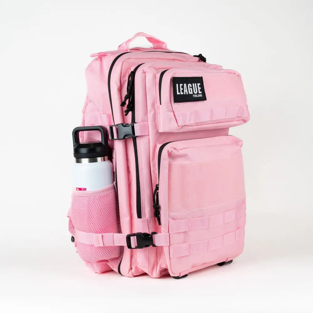 League patch backbag urheilureppu 45l - pink - reppu - wildpoint retkeilyvarusteet verkkokaupasta 79 €