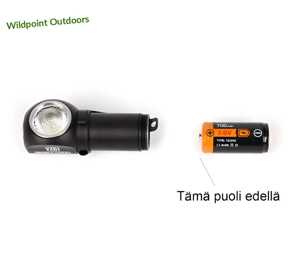 Ledcore vx61 6w ladattava otsavalo - wildpoint outdoors retkeily 22,90 €