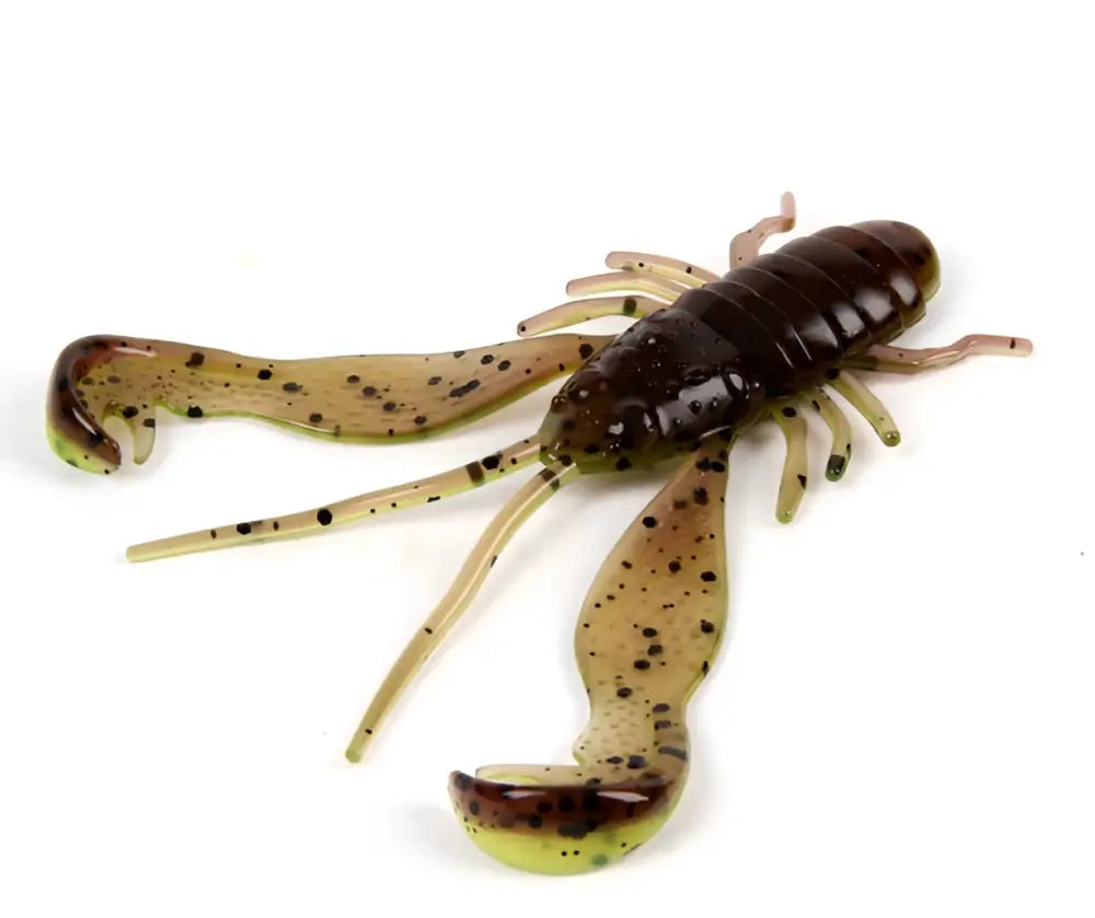 Lmab finesse fillet craw 7cm rapujigi - filet green pumpkin/ chartreuse 5kpl - wildpoint retkeilyvarusteet