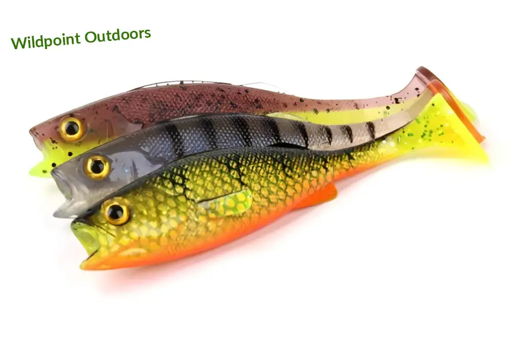Lmab køfi perch shad 9cm - wildpoint outdoors retkeily