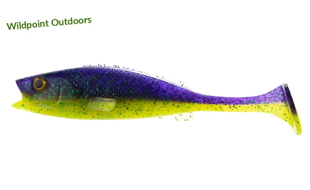 Lmab køfi perch shad 9cm - purple rave 4kpl - wildpoint outdoors retkeily 7,50 €