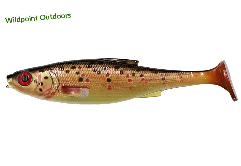 Lmab køfi roach shad 11cm - brown trout 4kpl - wildpoint outdoors retkeily 8,50 €