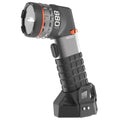 Black and silver nebo 088 yds led work light with textured grip and orange accents from luxtreme sl 50 series