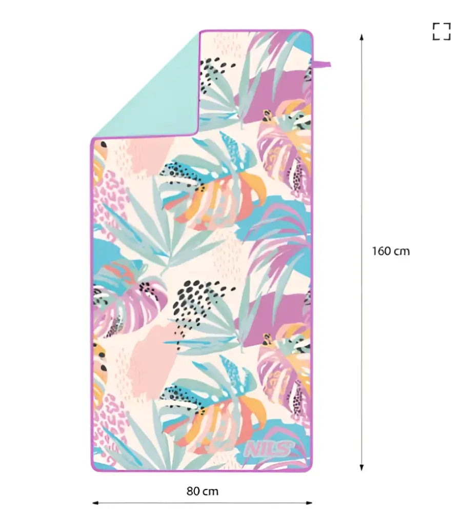 Mikrokuitupyyhe ncr14 flora 160x80 cm nils - accessories - wildpoint retkeilyvarusteet verkkokaupasta 21,90 €