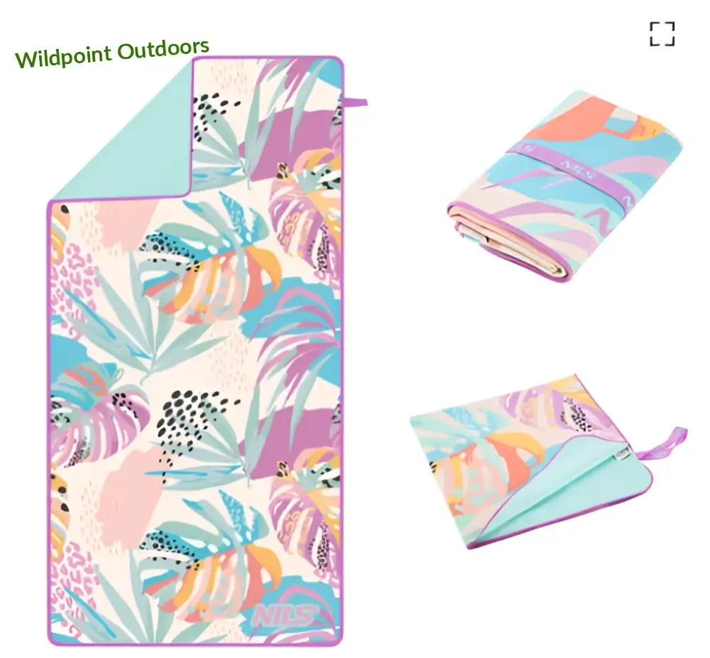 Mikrokuitupyyhe ncr14 flora 160x80 cm nils - accessories - wildpoint retkeily 21,90 €