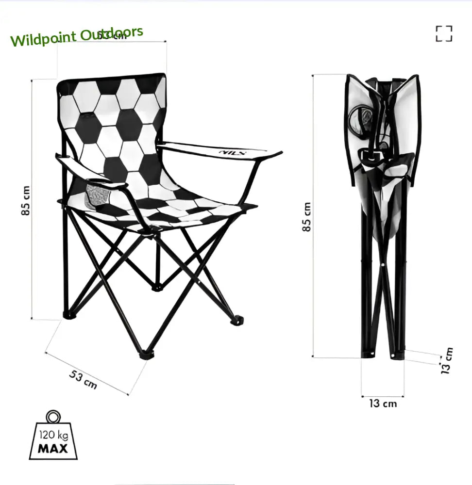 Nils camp retkituoli ’jalkapallo’ nc3303 - accessories retkeily 21,90 €