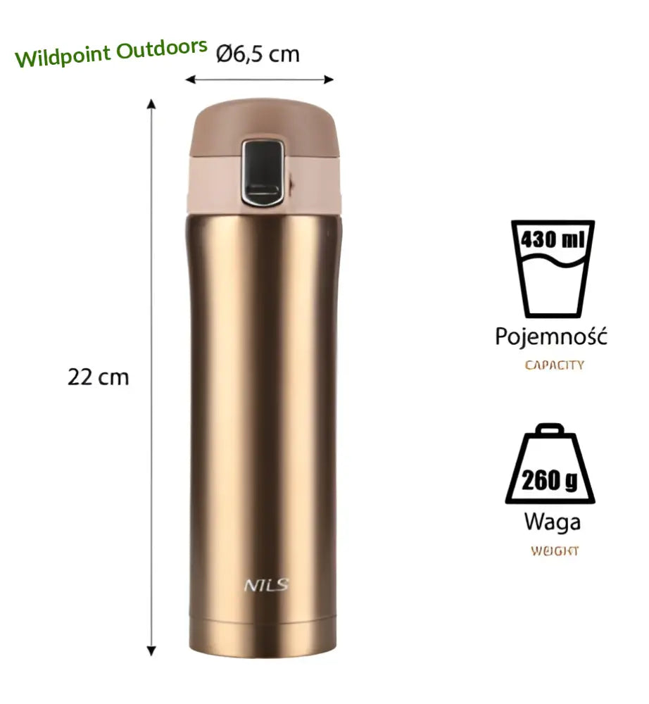 Nils termos 430 ml ncb10 - 4 väriä - accessories - retkeily