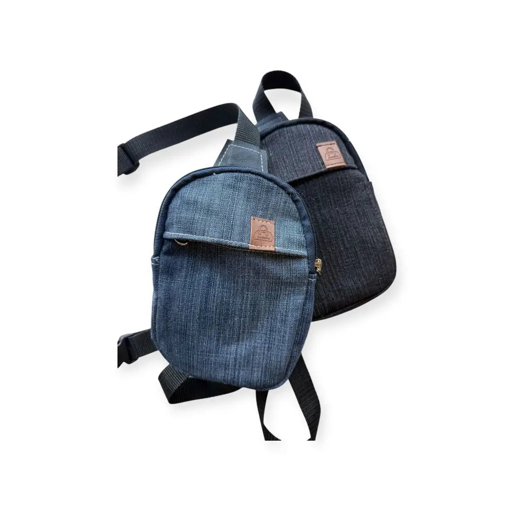 Pikkureppu farkku - kierrätetyistä farkuista retkeilyvarusteet verkkokaupasta