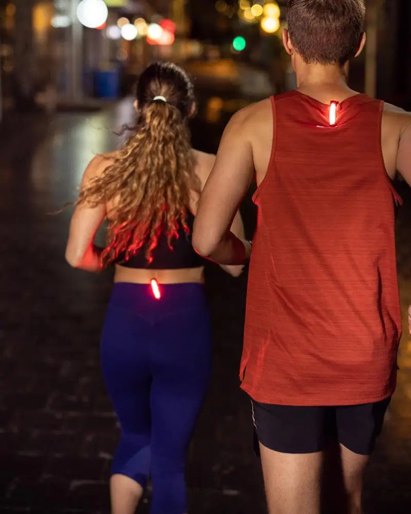 Plus free twinpack - juoksutopin takana punainen heijastava turvavärinauha