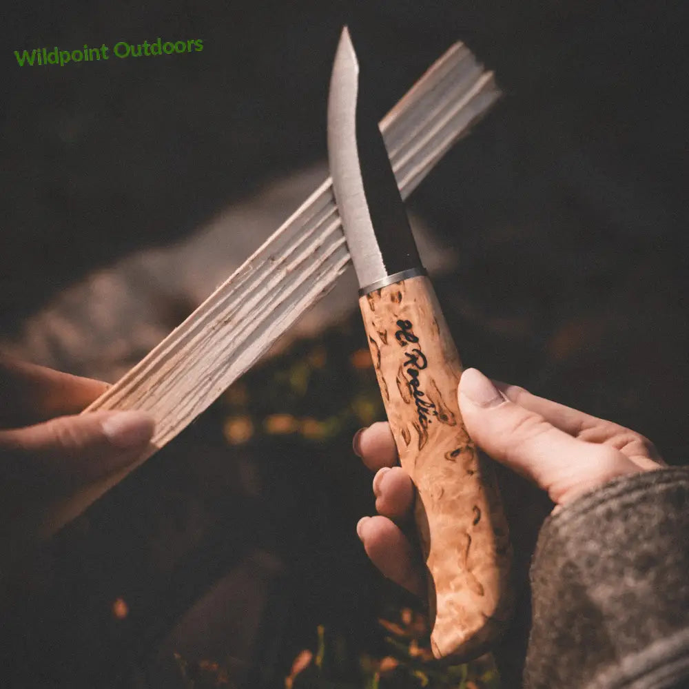 Puusepän veitsi - knife - wildpoint outdoors retkeily 120 €